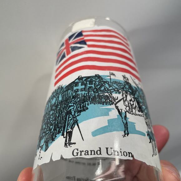 Vintage Early Flags of our Nation Grand Union Glass - Picture 5 of 7